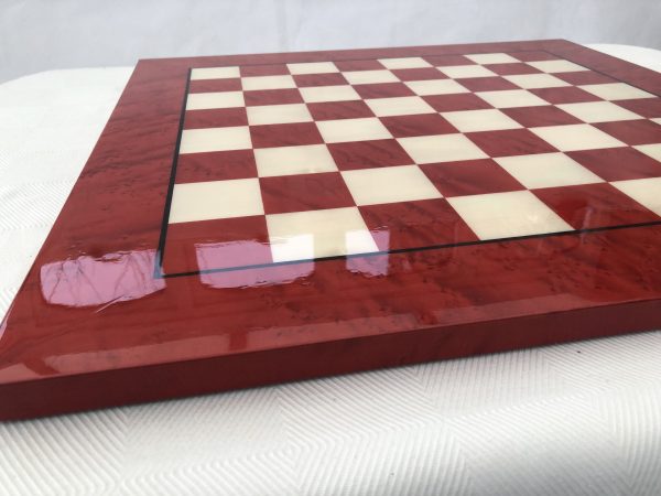 Red/Brown Gloss Chess Board 1.75in Squares - Image 8