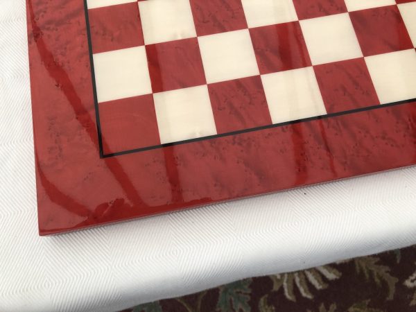 Red/Brown Gloss Chess Board 1.75in Squares - Image 9