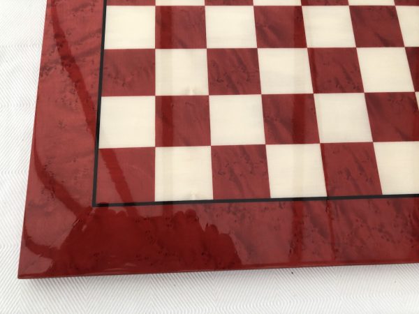Red/Brown Gloss Chess Board 1.75in Squares - Image 10