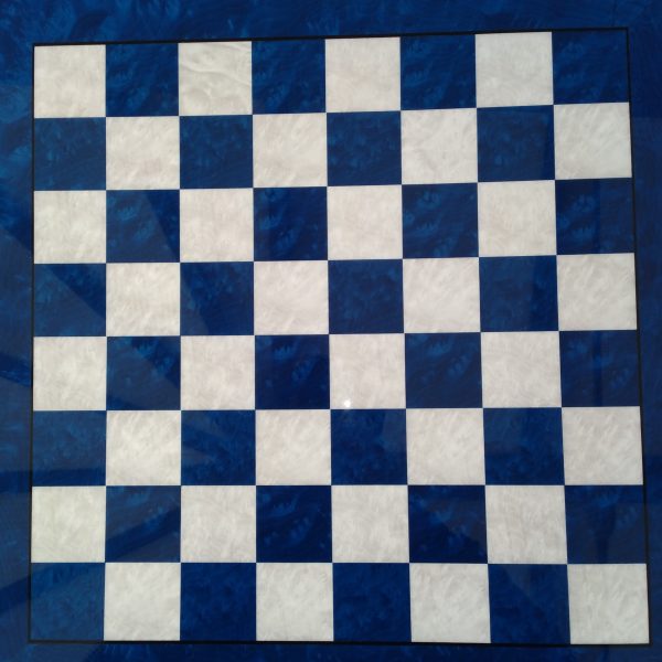 Blue Italfama Root Chess Board 2 inch Squares