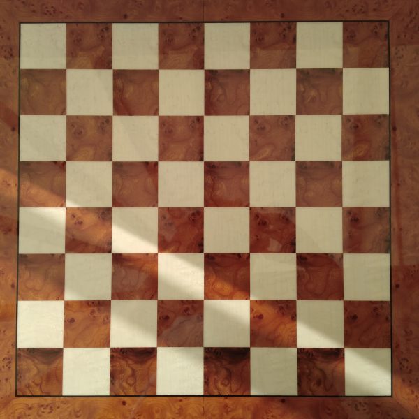 Large 23.5 inch Italfama Briar Elmwood Chess Board