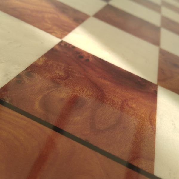 Large 23.5 inch Italfama Briar Elmwood Chess Board - Image 5