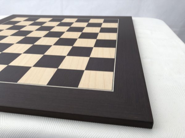 Dark Brown Wenge Chess Board 2.2in Squares 23in Total - Image 2