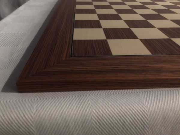 Rosewood Grain Chess Board 2.2in Squares 23in Total - Image 6