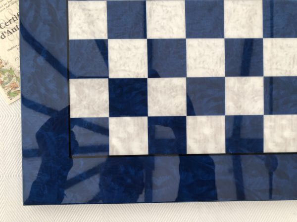 Blue Gloss Italfama Chess Board 1.6in Squares - Image 5