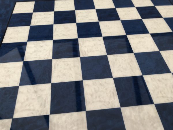 Blue Gloss Italfama Chess Board 1.6in Squares - Image 6
