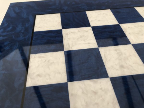 Blue Gloss Italfama Chess Board 1.6in Squares - Image 7