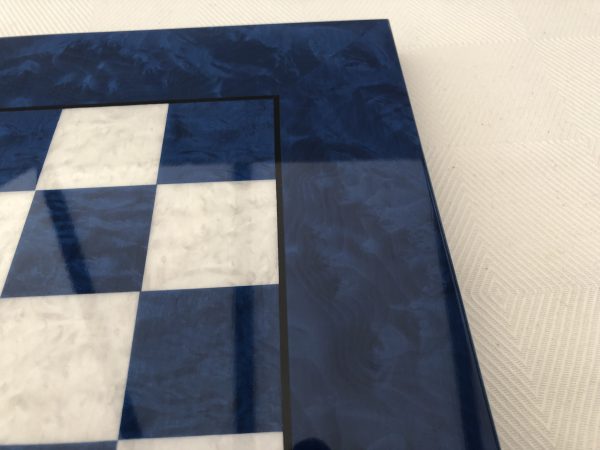 Blue Gloss Italfama Chess Board 1.6in Squares - Image 8