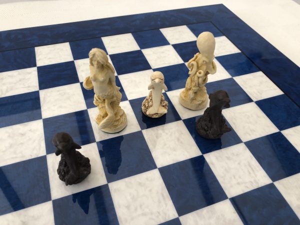 Blue Gloss Italfama Chess Board 1.6in Squares - Image 13