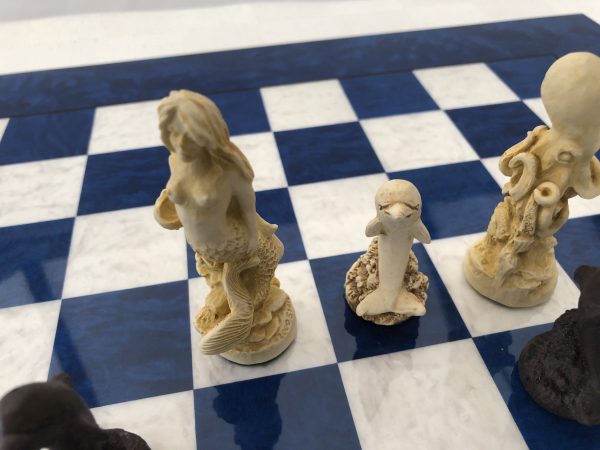 Blue Gloss Italfama Chess Board 1.6in Squares - Image 15
