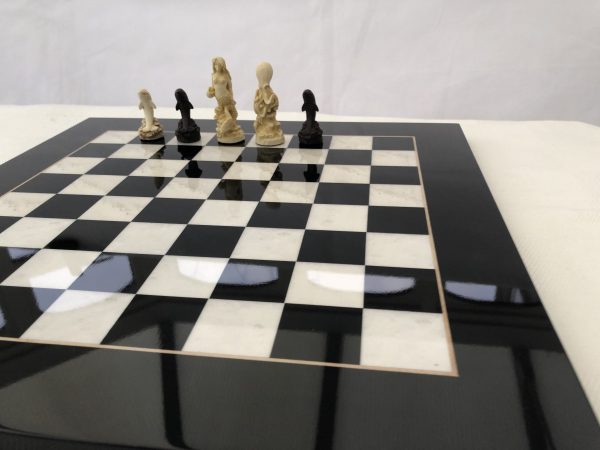 Black Gloss Italfama Chess Board 1.6in Squares - Image 8