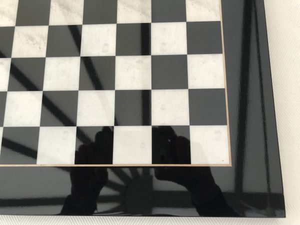 Black Gloss Italfama Chess Board 1.6in Squares - Image 11
