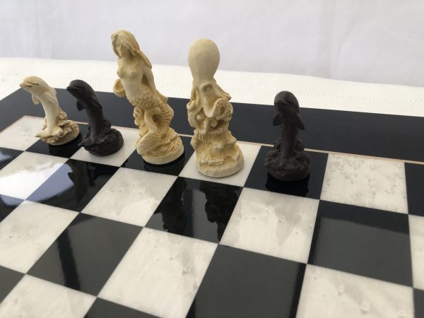 Black Gloss Italfama Chess Board 1.6in Squares - Image 12