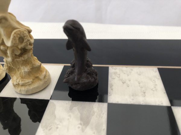 Black Gloss Italfama Chess Board 1.6in Squares - Image 13