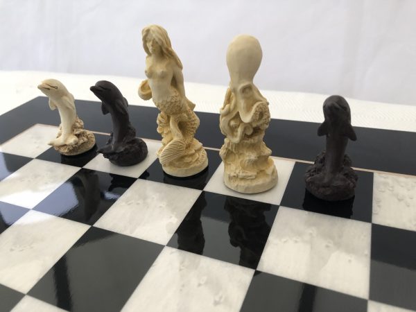 Black Gloss Italfama Chess Board 1.6in Squares - Image 14