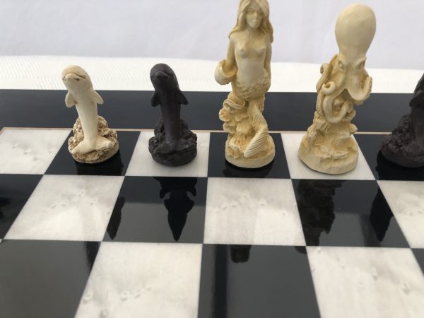 Black Gloss Italfama Chess Board 1.6in Squares - Image 15
