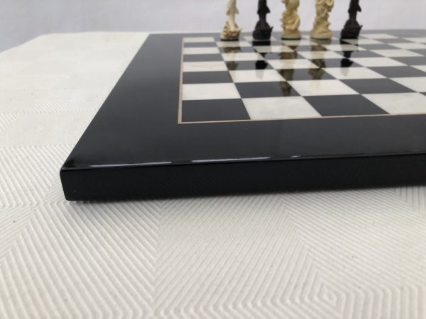 Black Gloss Italfama Chess Board 1.6in Squares - Image 2
