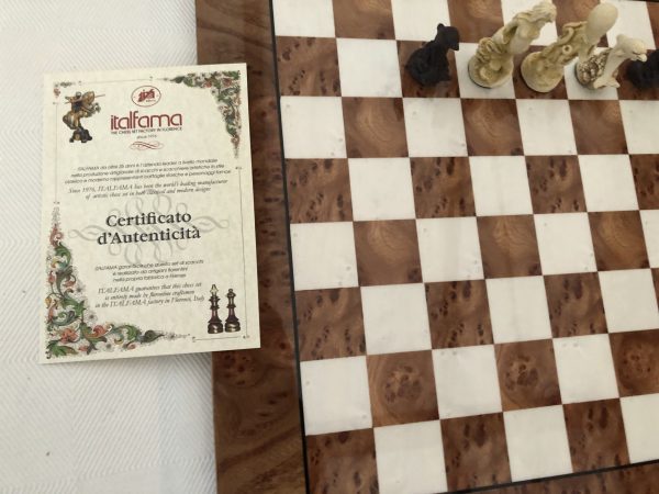 Light Brown Gloss Italfama Chess Board 1.6in Squares - Image 4