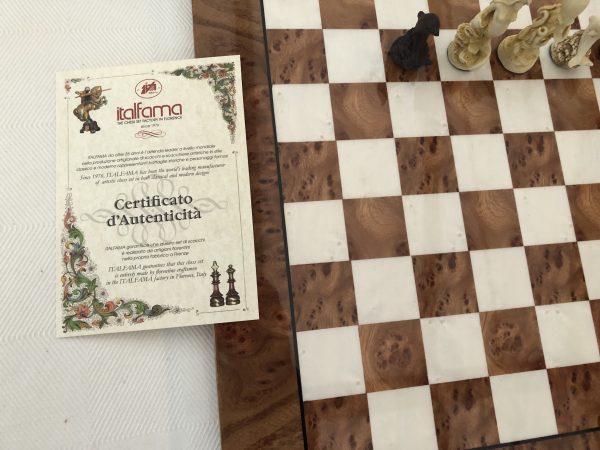 Light Brown Gloss Italfama Chess Board 1.6in Squares - Image 5
