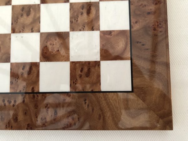 Light Brown Gloss Italfama Chess Board 1.6in Squares - Image 12