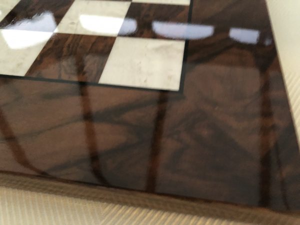 Dk Brown Gloss Italfama Chess Board 1.6in Squares - Image 2