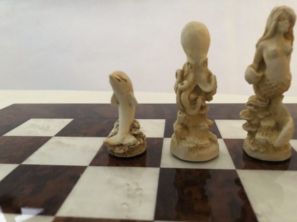 Dk Brown Gloss Italfama Chess Board 1.6in Squares - Image 5