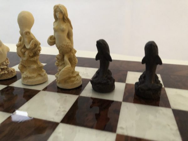 Dk Brown Gloss Italfama Chess Board 1.6in Squares - Image 14