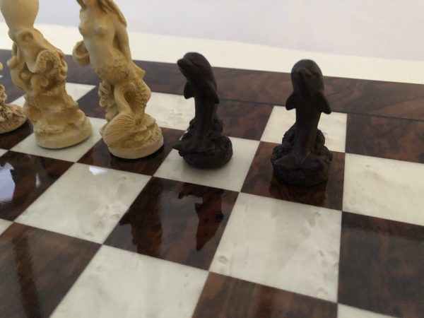 Dk Brown Gloss Italfama Chess Board 1.6in Squares - Image 15