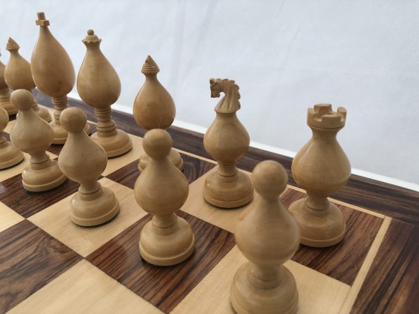 Roly Poly Rosewood Chess Set 4" King - Image 11