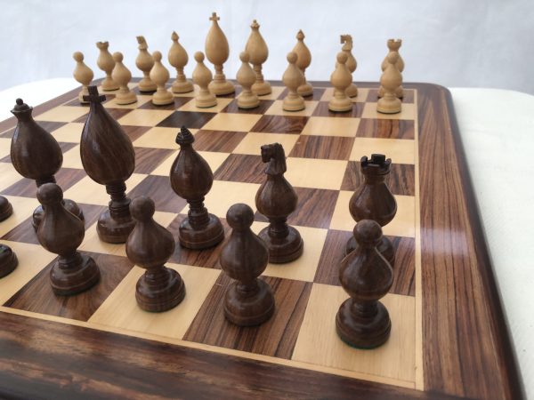 Roly Poly Rosewood Chess Set 4" King - Image 13
