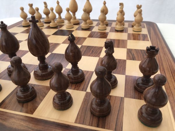 Roly Poly Rosewood Chess Set 4" King - Image 14