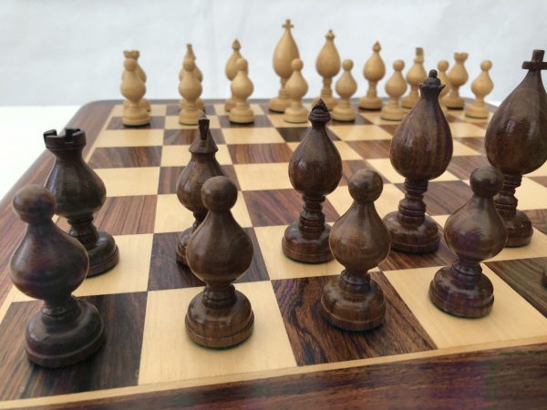 Roly Poly Rosewood Chess Set 4" King - Image 15