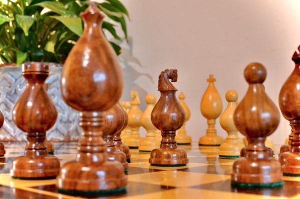 Roly Poly Rosewood Chess Set 4" King - Image 17