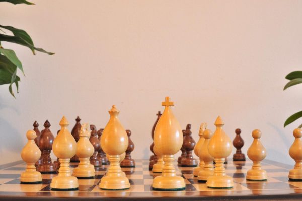 Roly Poly Rosewood Chess Set 4" King - Image 18