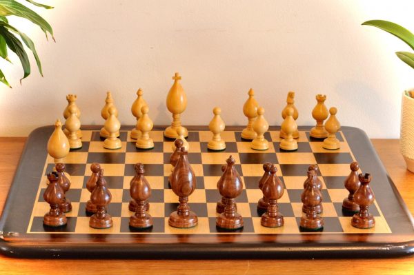 Roly Poly Rosewood Chess Set 4" King - Image 21