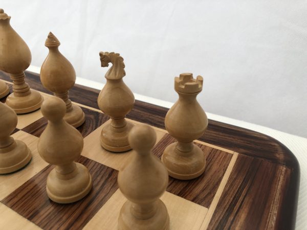 Roly Poly Rosewood Chess Set 4" King - Image 5