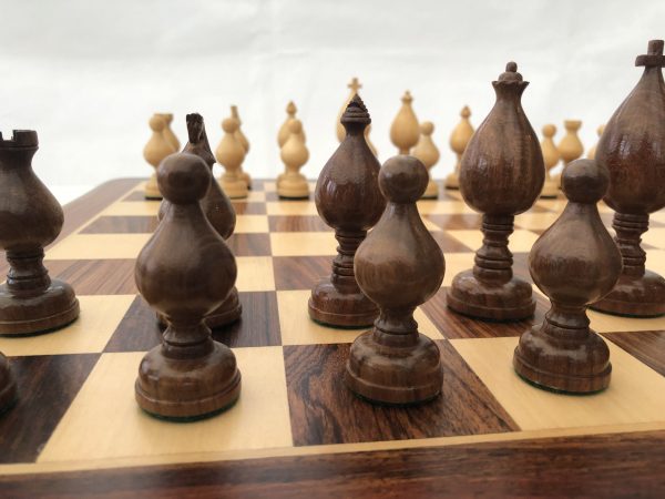Roly Poly Rosewood Chess Set 4" King - Image 8