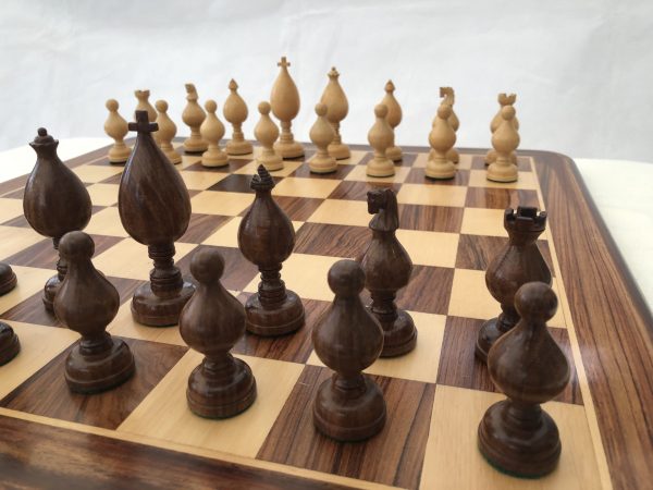Roly Poly Rosewood Chess Set 4" King - Image 10