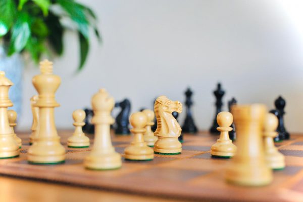 Jaques Staunton Double weighted Ebonised Chess Set - Image 14