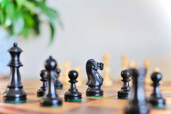 Jaques Staunton Double weighted Ebonised Chess Set - Image 17