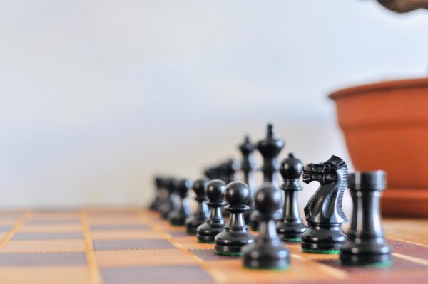 Jaques Staunton Double weighted Ebonised Chess Set - Image 2