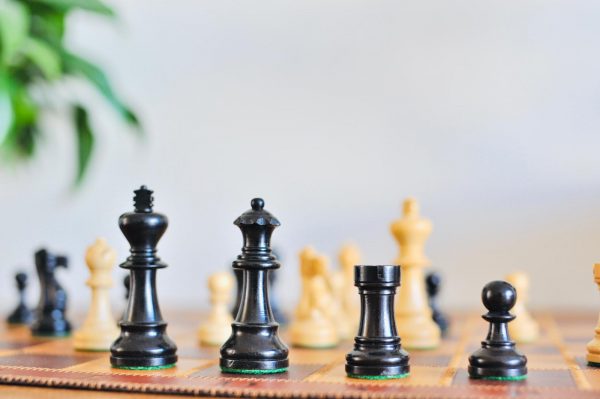 Jaques Staunton Double weighted Ebonised Chess Set - Image 3