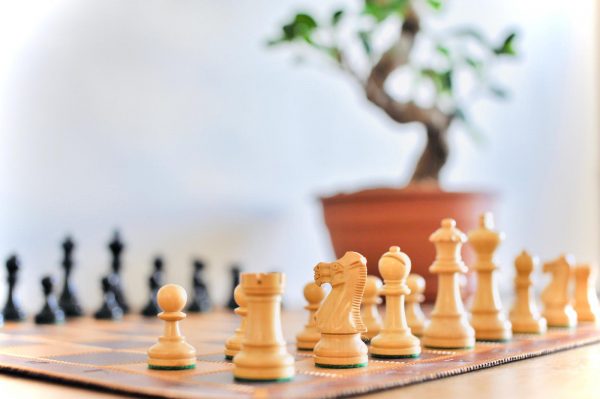 Jaques Staunton Double weighted Ebonised Chess Set - Image 5