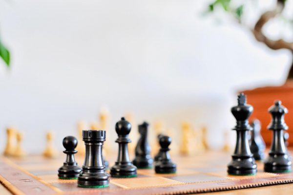 Jaques Staunton Double weighted Ebonised Chess Set - Image 7