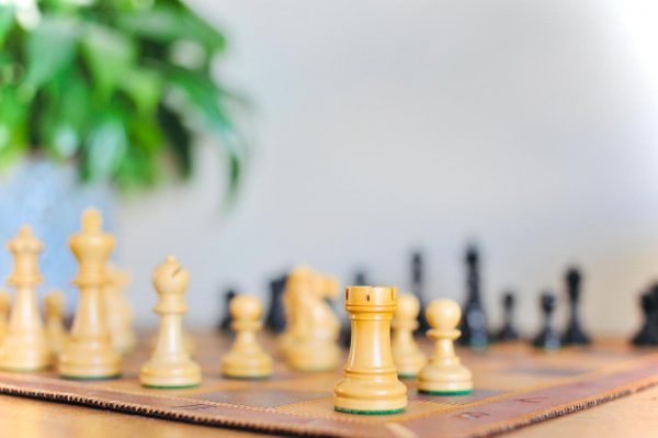 Jaques Staunton Double weighted Ebonised Chess Set - Image 11