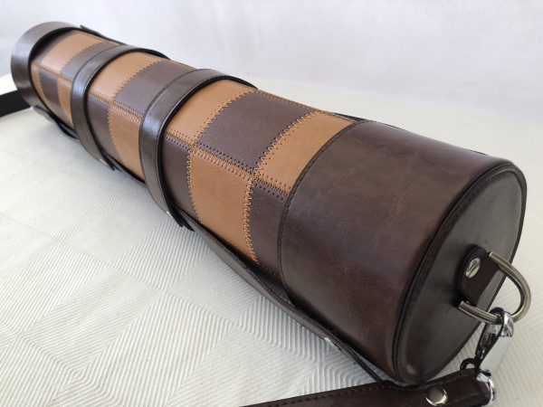 Leather Chess Mat 2.25" Squares with Leather Case