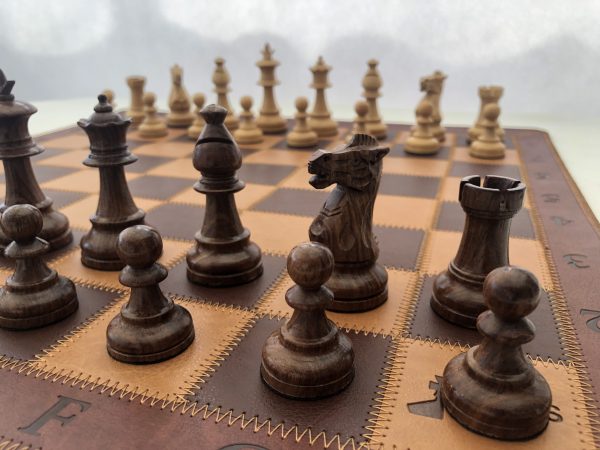 The Kingfisher - Acacia Double Weighted Staunton Chess Set