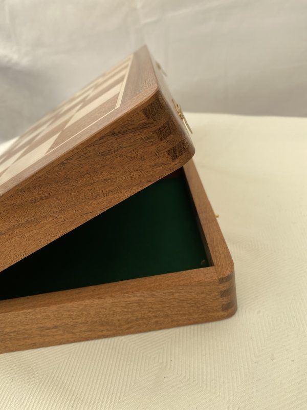 Full Size Acacia Chess Board and Case Combined - Image 5