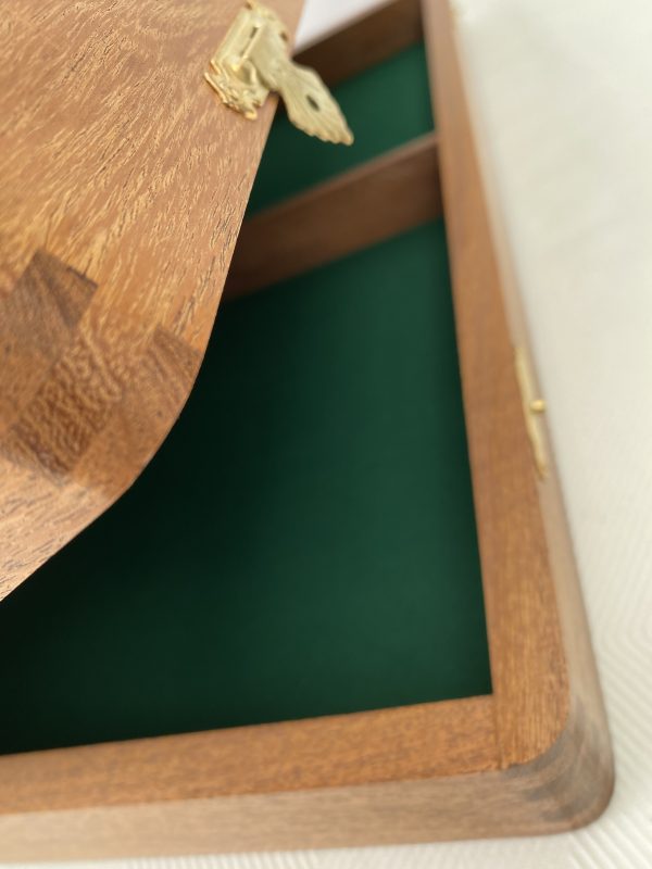 Full Size Acacia Chess Board and Case Combined - Image 7