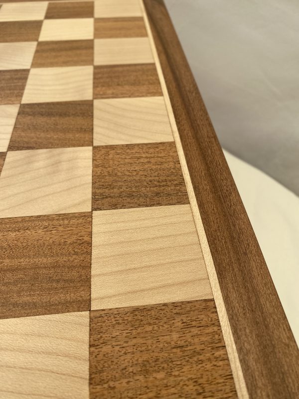Full Size Acacia Chess Board and Case Combined - Image 11